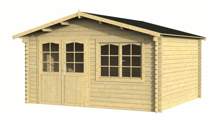 Mały domek letniskowy z drewna EKO 147 4x4 (13,5 m2)