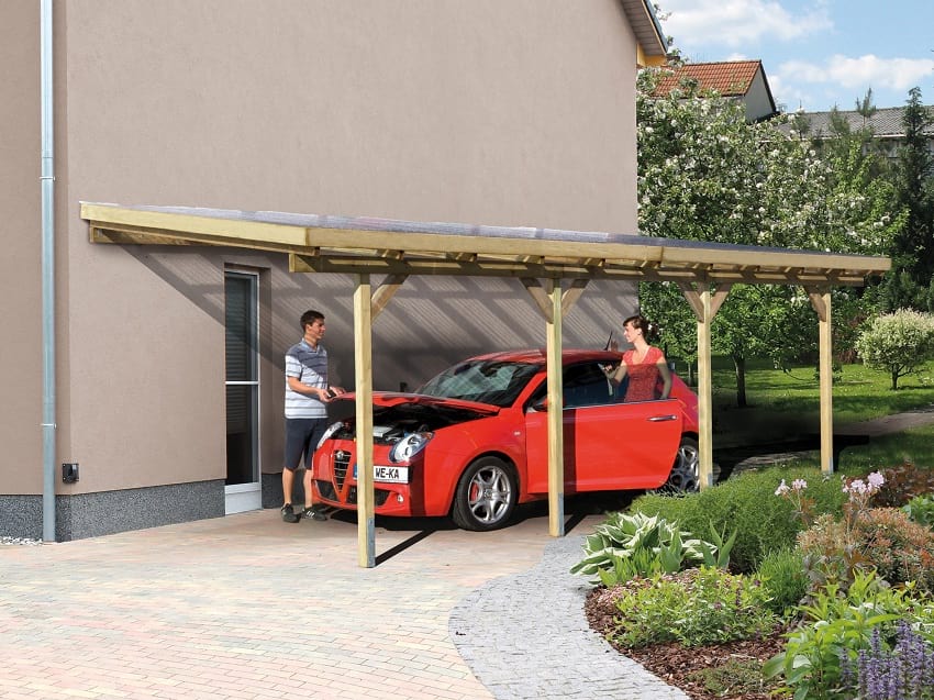 Wiata tarasowa z drewna Petunia 300x520