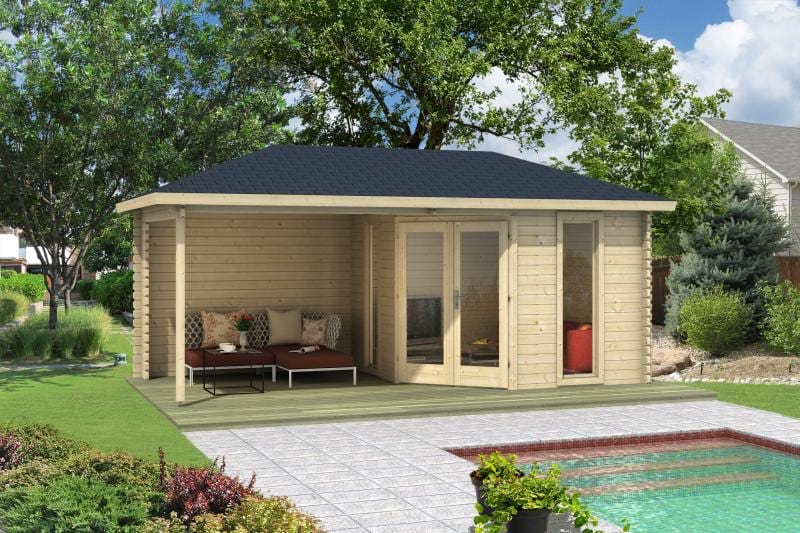 Letniskowy domek na działkę WILGA 6x3 (15,5m2)