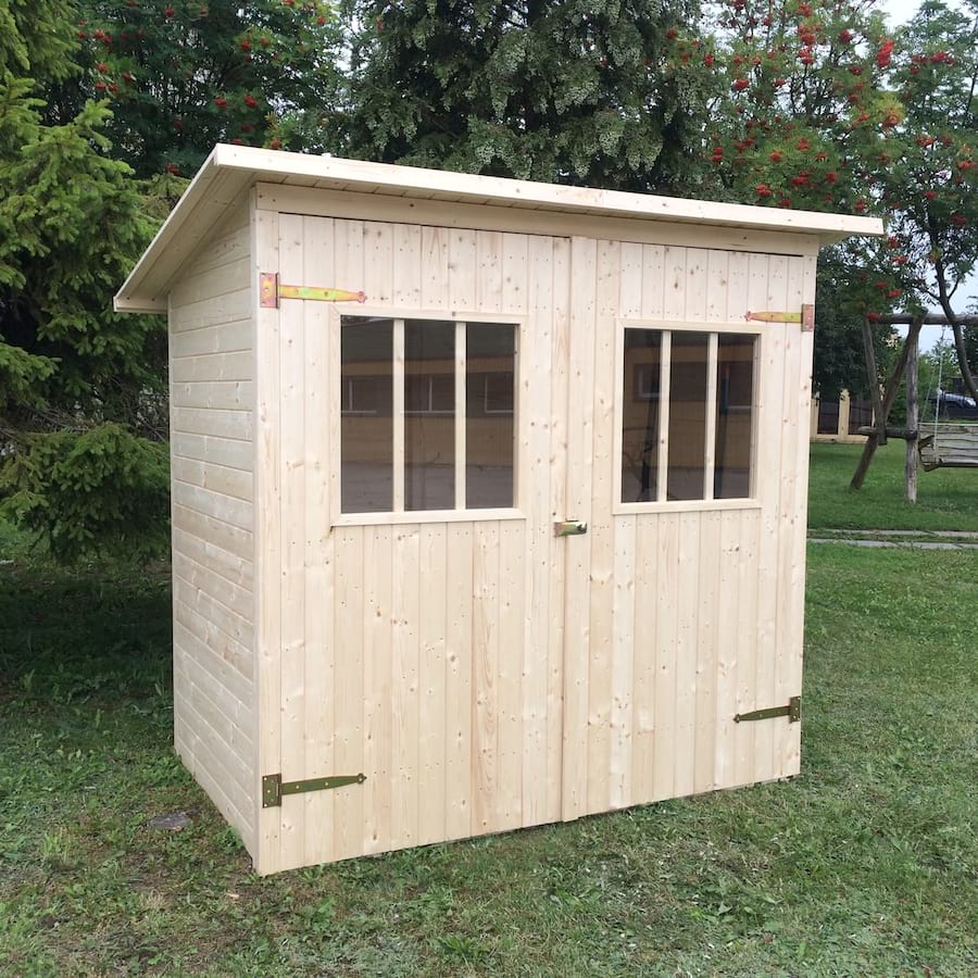 Drewniany domek narzędziowy do ogrodu Zimowit