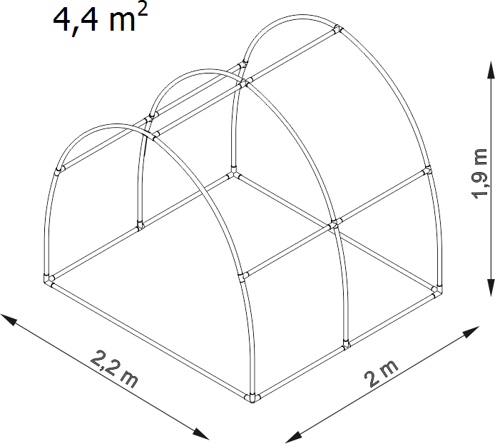 Tunel szklarniowy Bv2 schemat