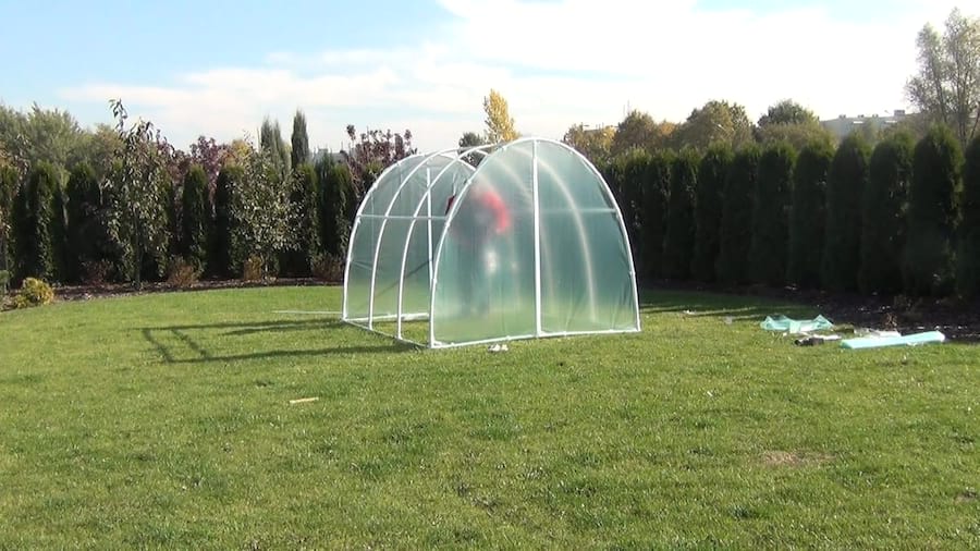 Tunel foliowy montaż frontów