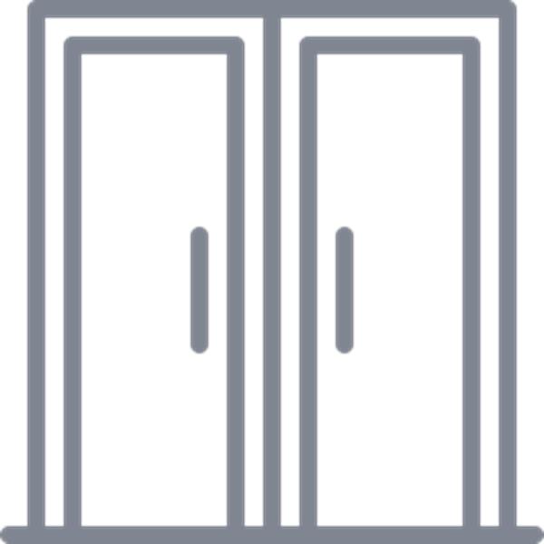 Podwójne drzwi - ikona