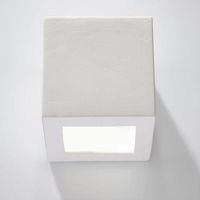 Lampa ścienna kubik biała