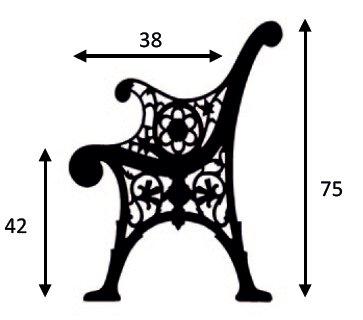 Wymiary ławki koronkowej