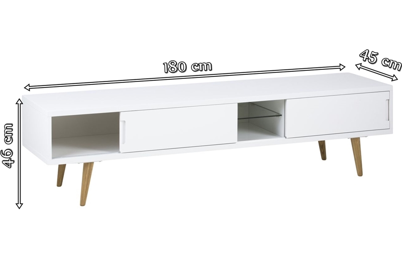 Actona Szafka RTV na nóżkach - wymiary