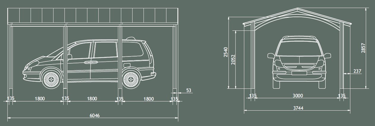 Garaż alaska wymiary