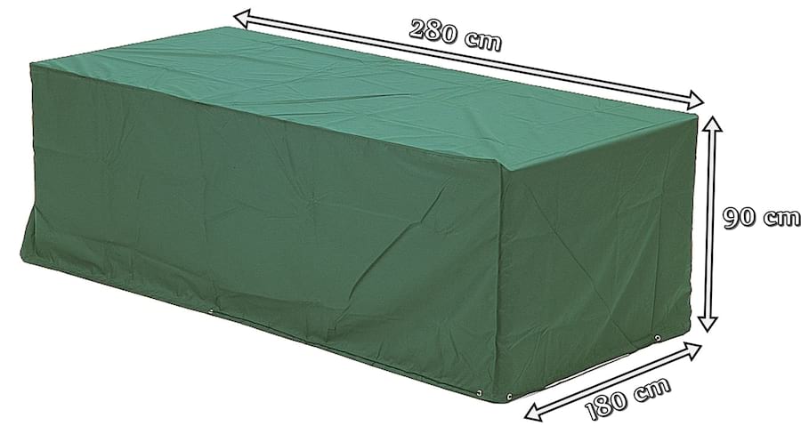 Alexander Rose prostokątny pokrowiec na meble ogrodowe 280x180x90 FC2 zielony - wymiar