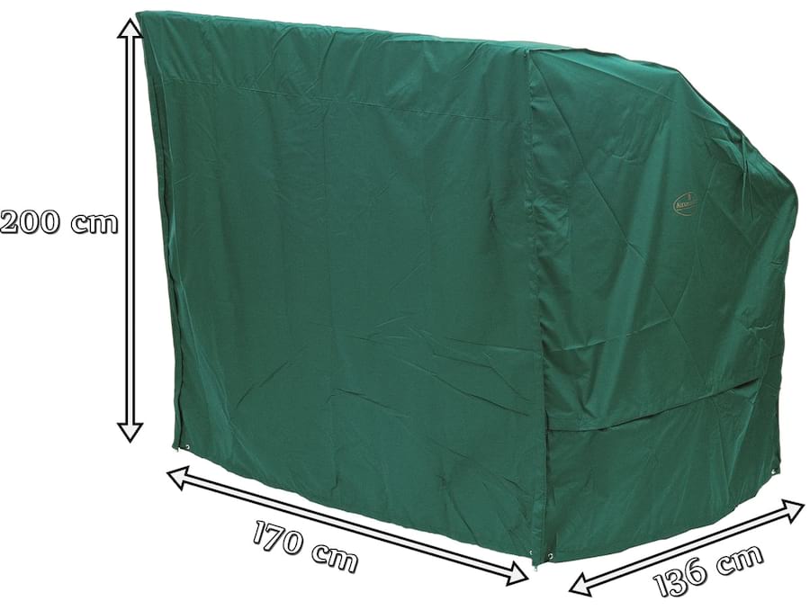 Alexander Rose pokrowiec na huśtawkę ogrodową 170x136x200 FC3 zielony - wymiary