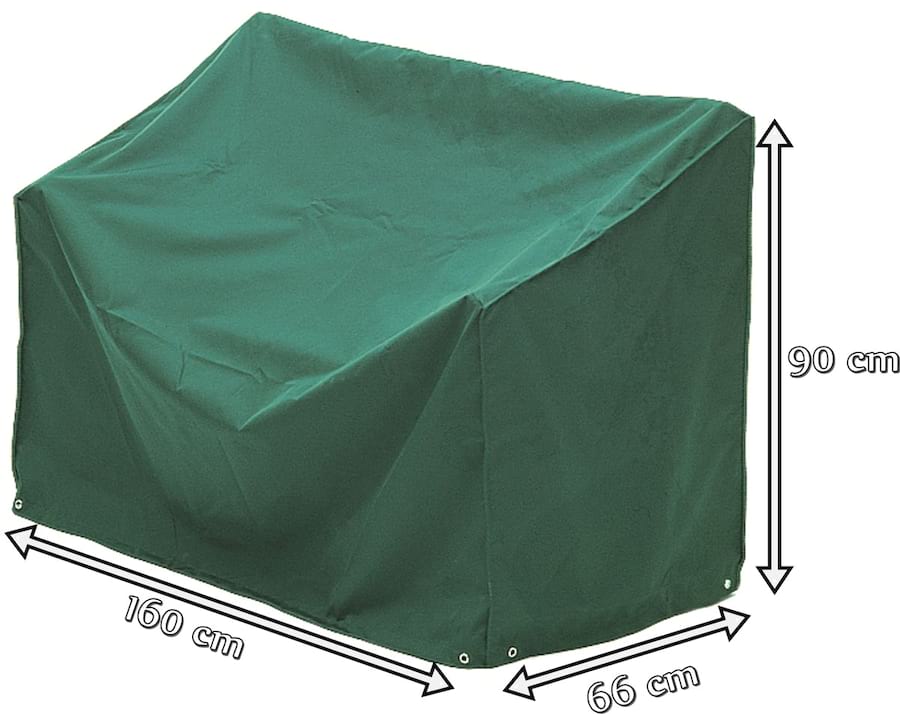 Alexander Rose pokrowiec na ławkę ogrodową 160x66x90 zielony- wymiary