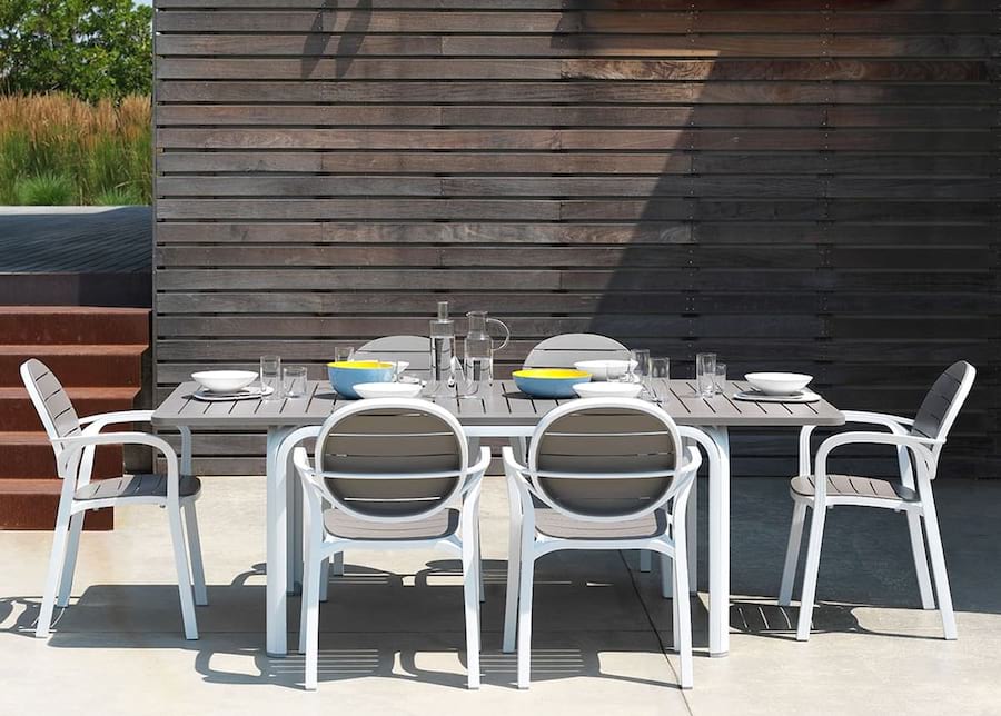 Nardi stół ogrodowy Alloro 210 Tortora/Bianco