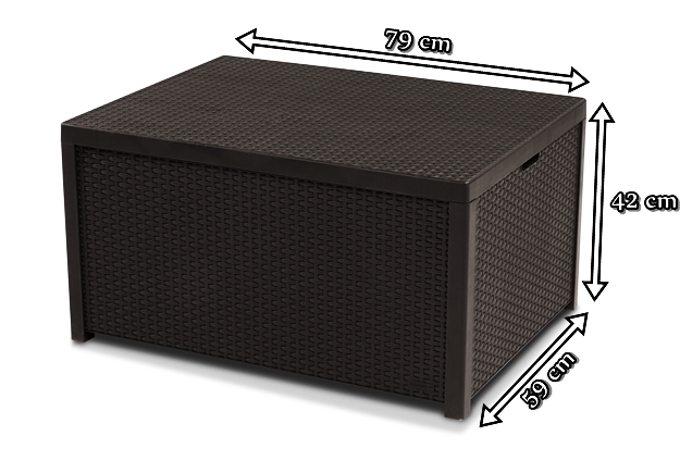 Stolik Arica grafit wymiary