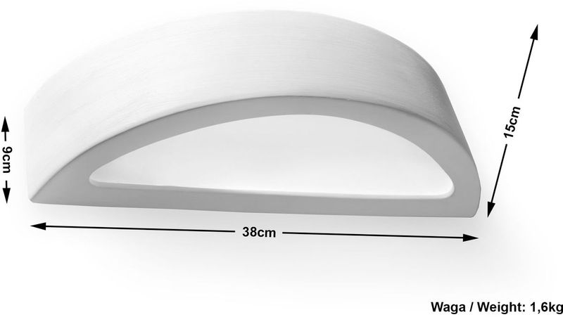 Wymiary kinkiet Atena