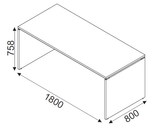 biurko Svenbox EC18 Wymiary