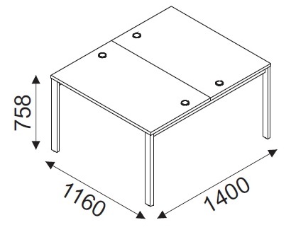Biurko wielostanowiskowe svenbox bg021