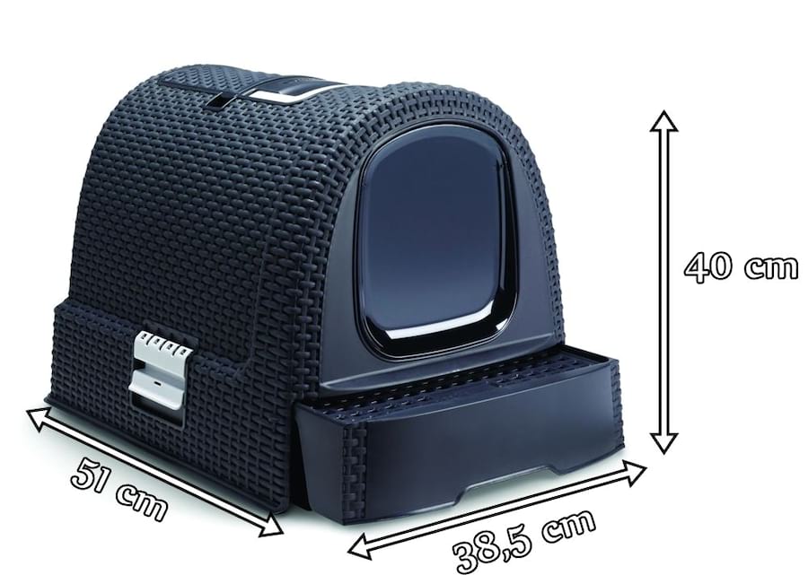 Kuweta dla kota Curver Petlife Litter Box Grafit Meblobranie.pl