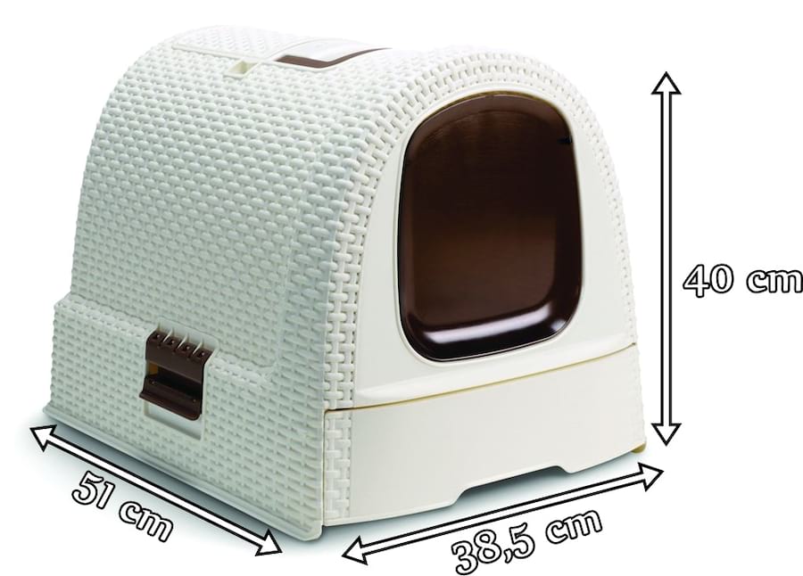 Kuweta dla kota Curver Petlife Litter Box Kremowa Meblobranie.pl