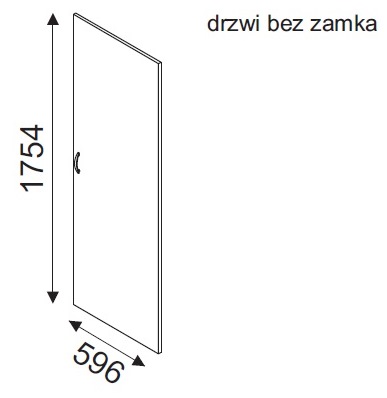 Drzwi do szafy Svenbox H62D