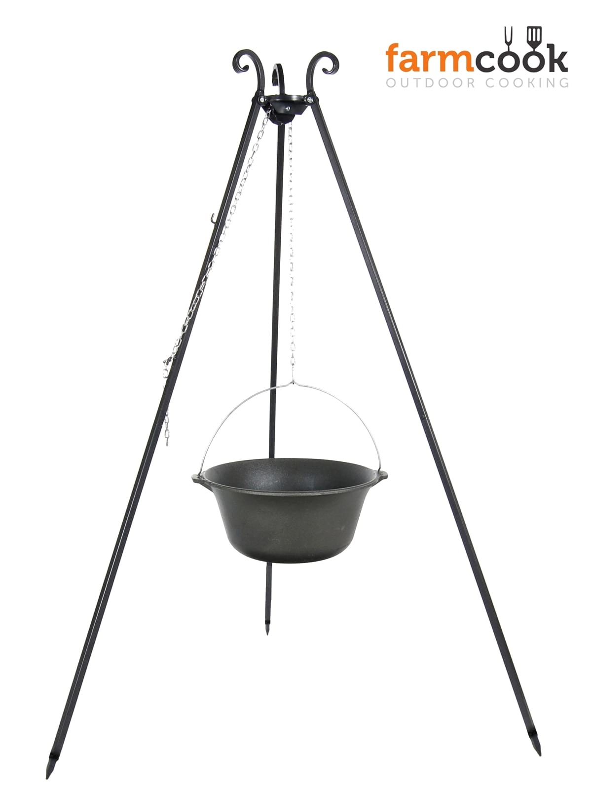 Kociołek żeliwny 7,2l na trójnogu Viking - Farmcook
