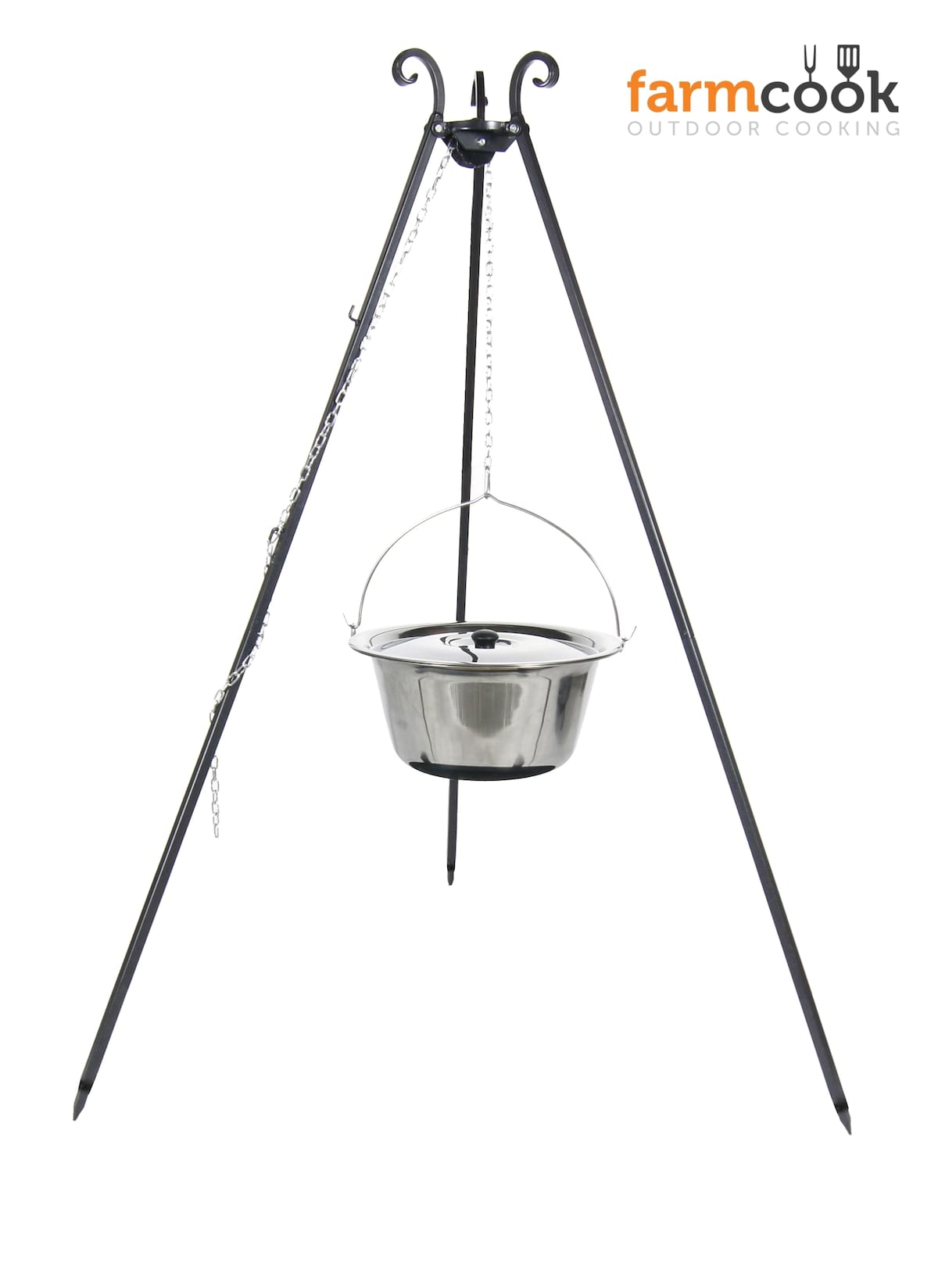 Kociołek Inox 14L na trójnogu Viking