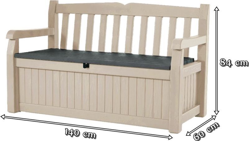 Keter Eden Garden Bench Wymiary