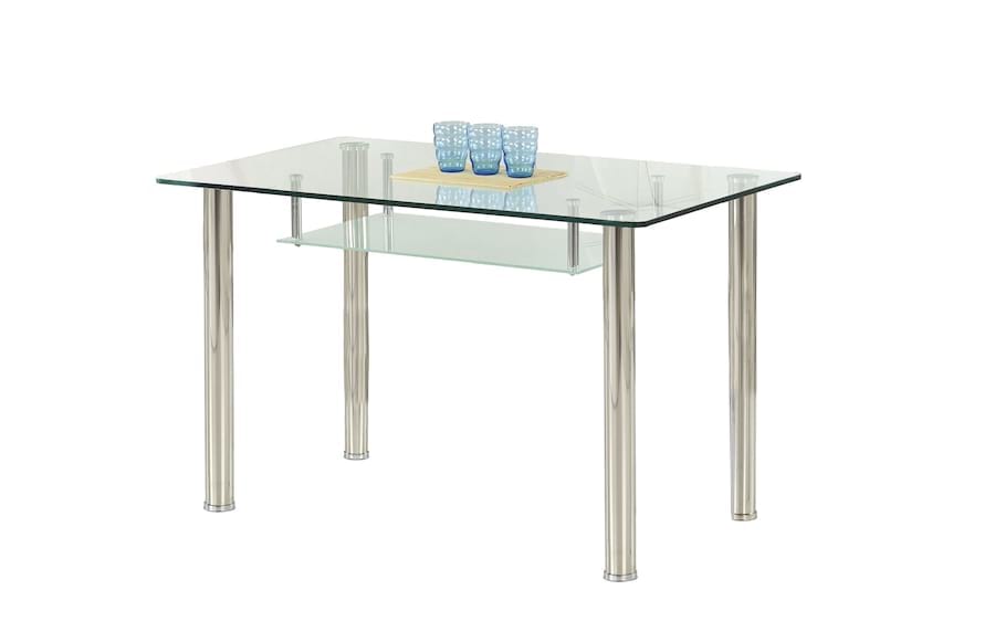 Szklany stół Olivier Halmar 119cm biały