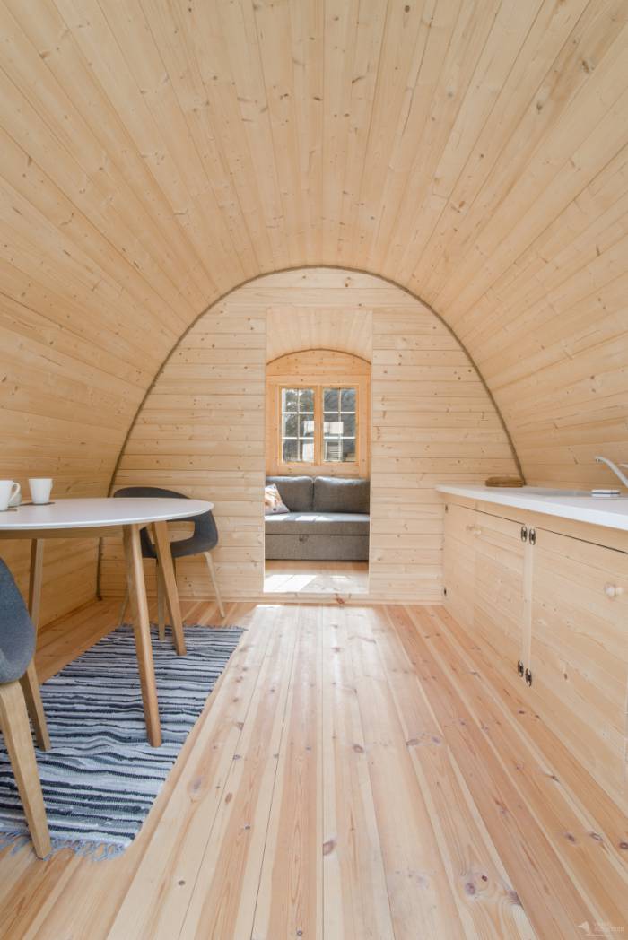 Drewniany dom na działkę rekreacyjną BECZKA dł. 4,8m