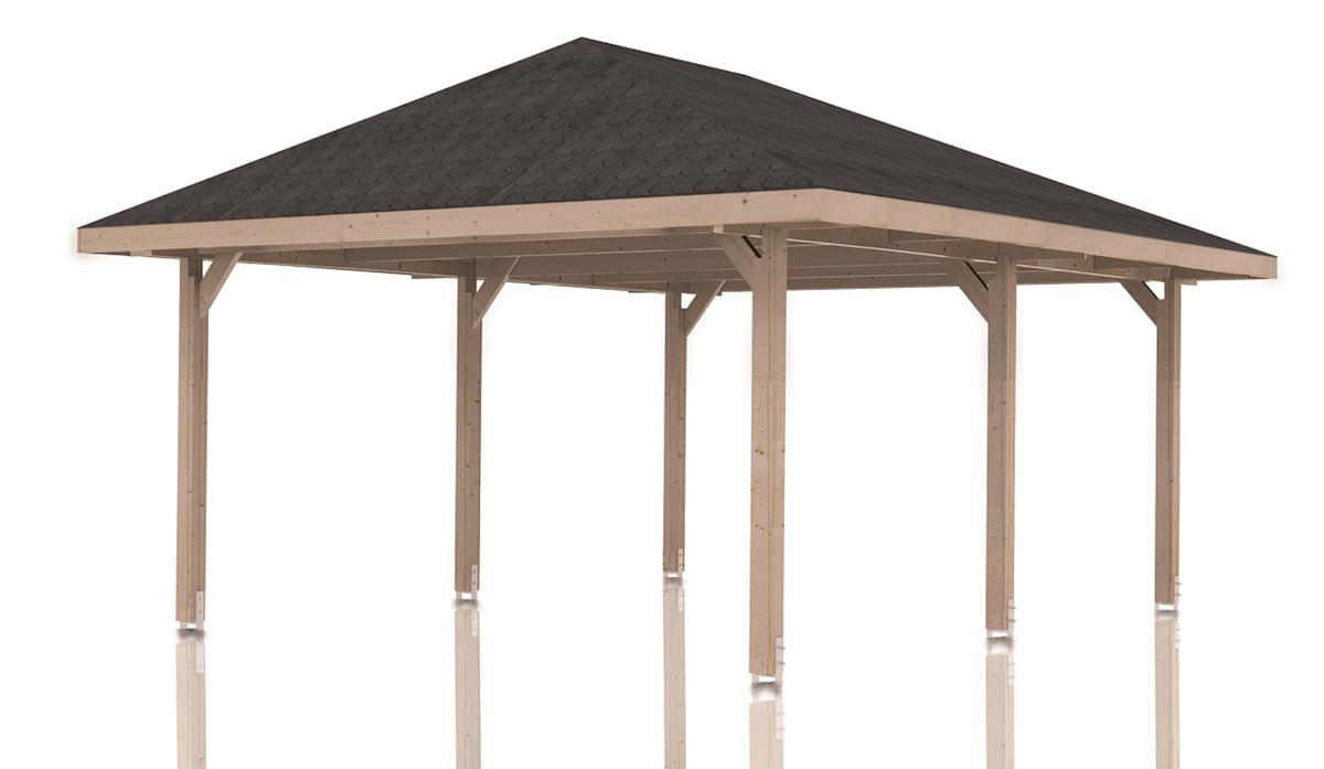 Altana ogrodowa z drewna Kalia 380x678