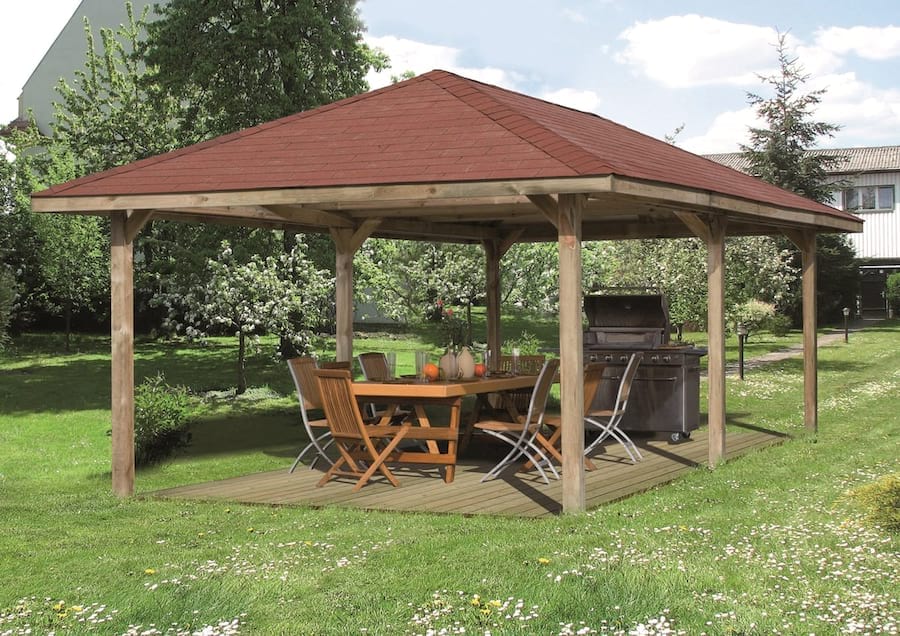 Altana ogrodowa z drewna Kalia 380x678