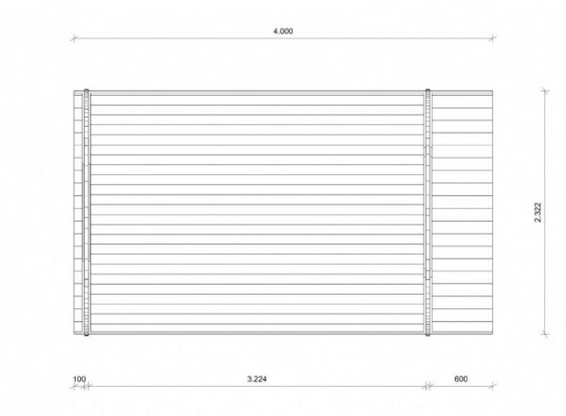 Drewniany domek ogrodowy na działkę BOBEK