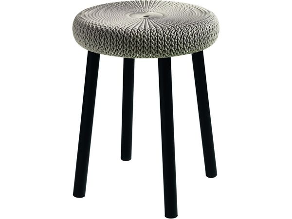 Krzesełko do ogrodu Cozy Stool Keter Piaskowe