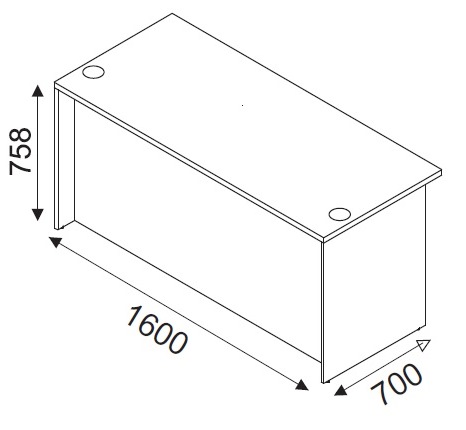 Wymiary Lada recepcyjna Svenbox lh76b