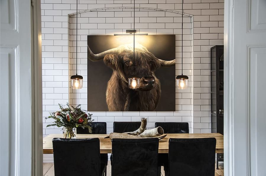 Lampa acorn czarna miedż