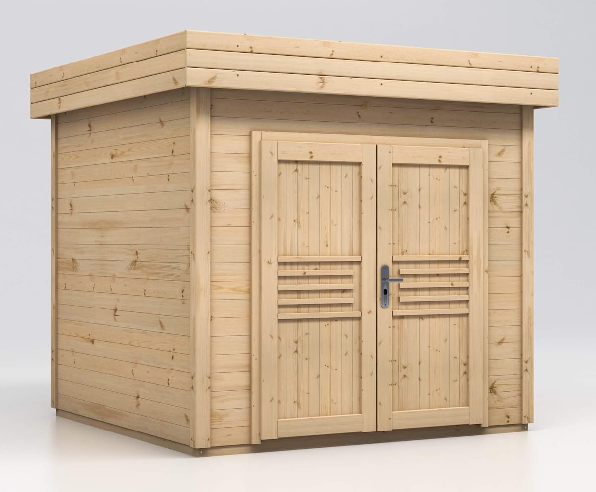 Nowoczesny domek letniskowy z podwójnymi drzwiami Malwa