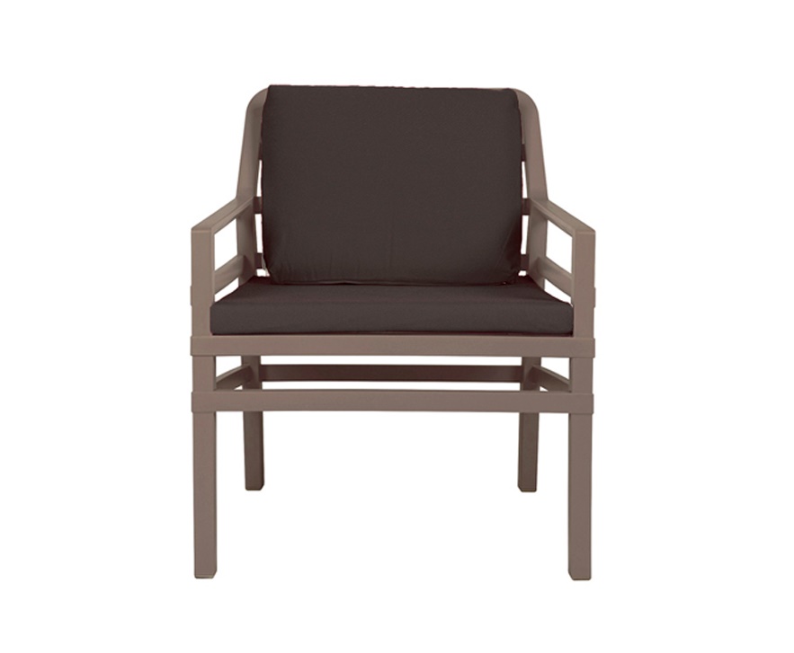 Nardi fotel z poduszkami do ogrodu Aria Fit Tortora/Caffe