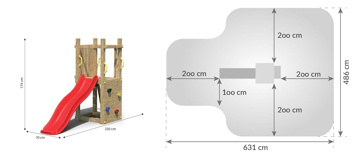 Zjeżdżalnia do ogródka Fungoo Leon