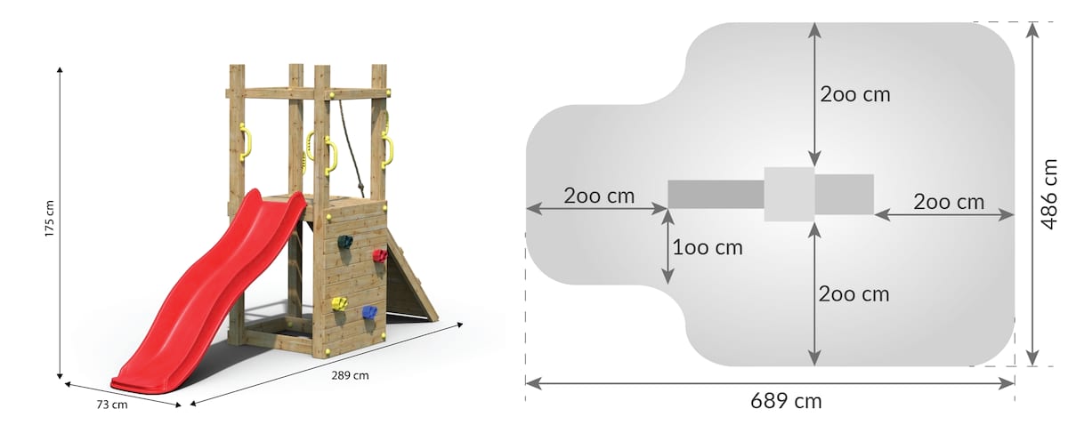 Ślizg do ogrodu dla dzieci Fungoo Meggie