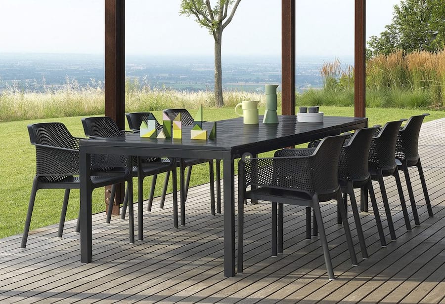 Nardi stół na taras Rio 140 Antracite/Antracite