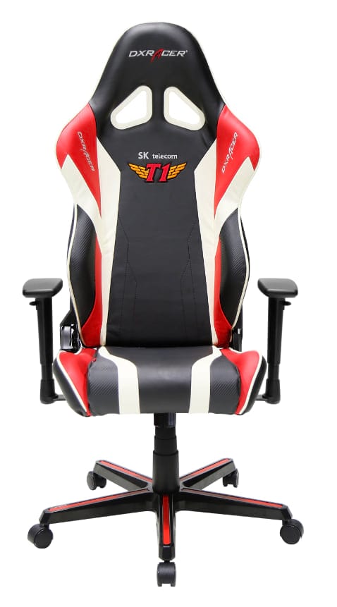 Fotel gamerski z logo T1 DXRacer RZ108/NR/SKT