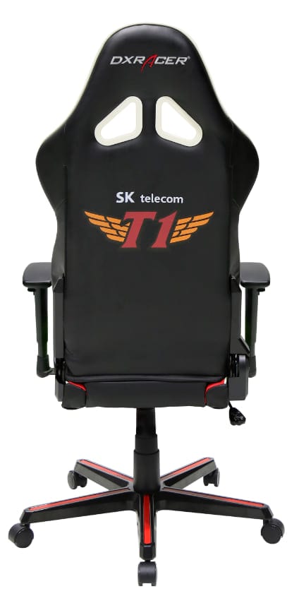 Fotel gamerski z logo T1 DXRacer RZ108/NR/SKT