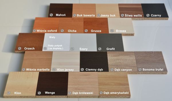 Kolor stołów Rumba i Samba