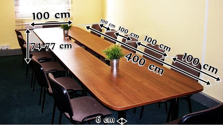 Stół dla 14 osób Samba wymiary