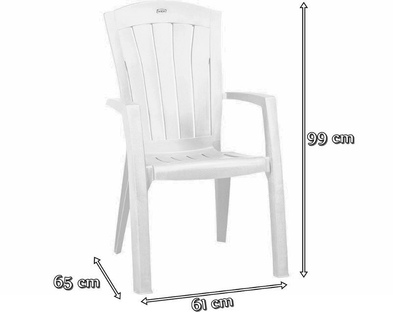 Wymiary krzesła Santorini