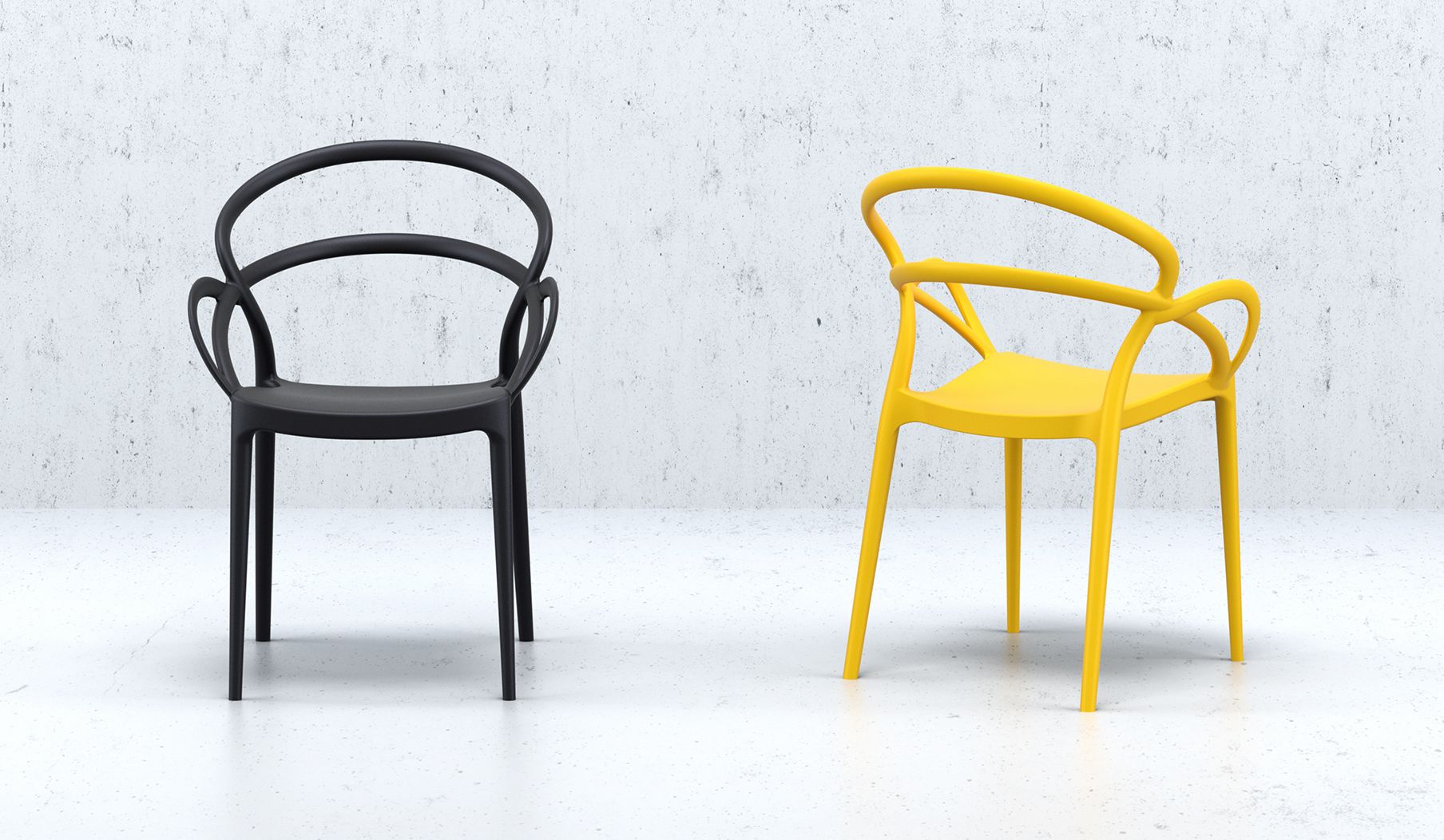 Nowoczesne krzesło z tworzywa sztucznego