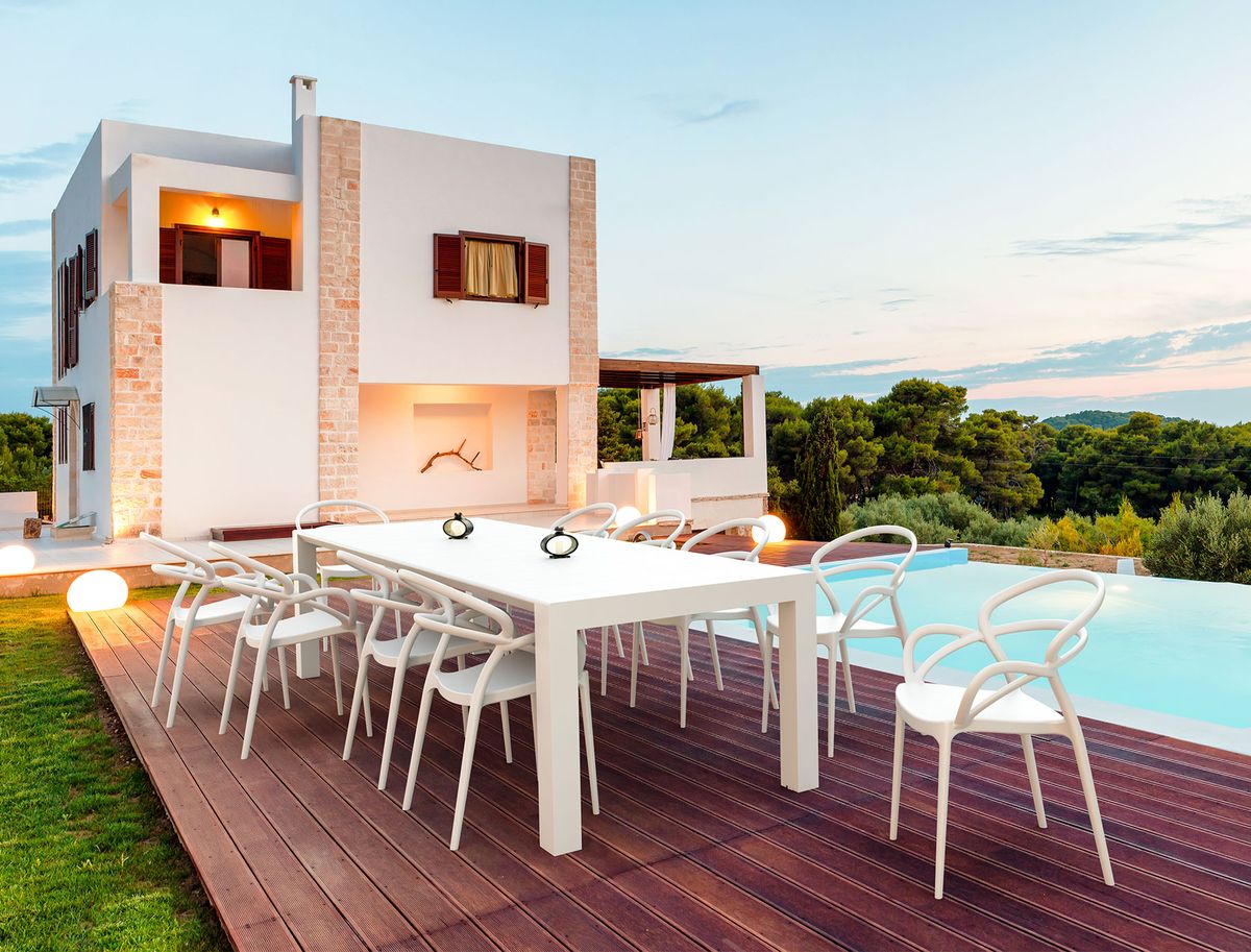 Aranżacja ogrodu krzesło MILLA white