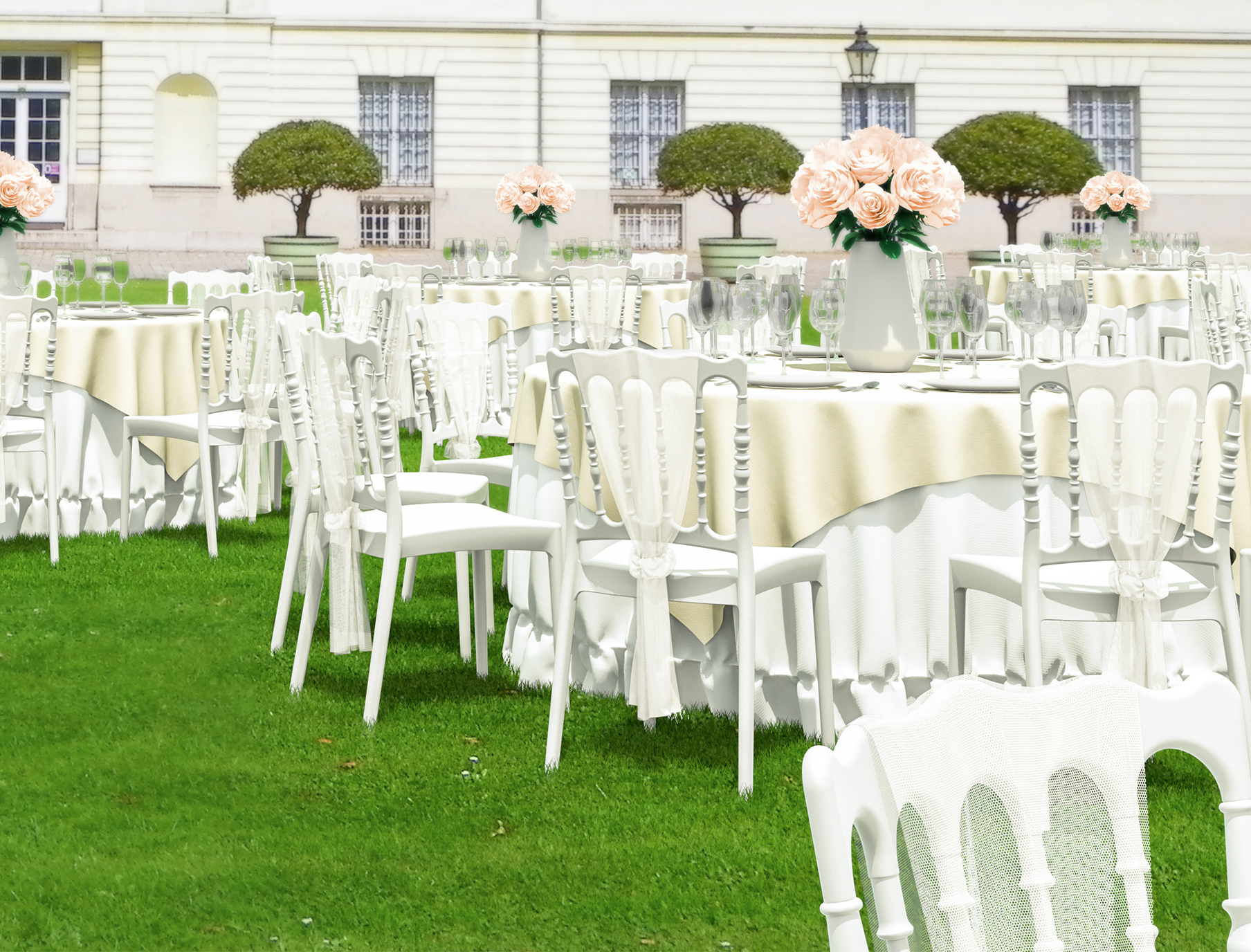 Aranżacja - Krzesło proste z tworzywa Napoleon White 