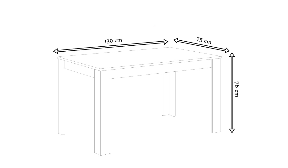 Stół Nikea wymiary dąb donoma