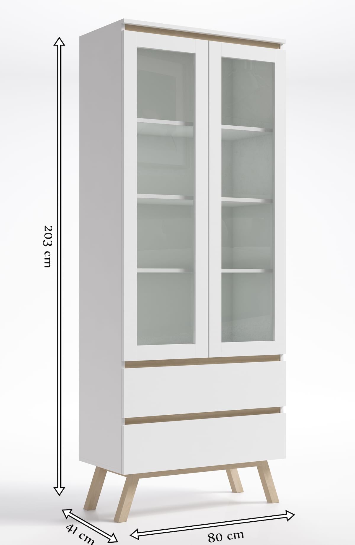 Witryna Glomma wymiary