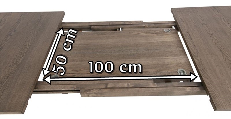 Actona A-Line wkładka powiększająca blat stołu - wymiary