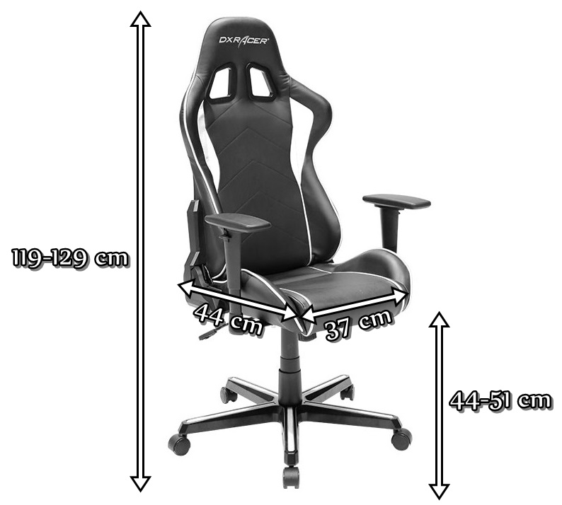 Profesjonalny fotel dla gracza DXRacer FH08/NW biały